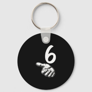 Number 6 Matching Duo 67 Meme Gen Alpha Slang Hall Keychain