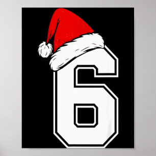 Number 6 Matching Six Seven 6 7 Meme 6 7 Christmas Poster