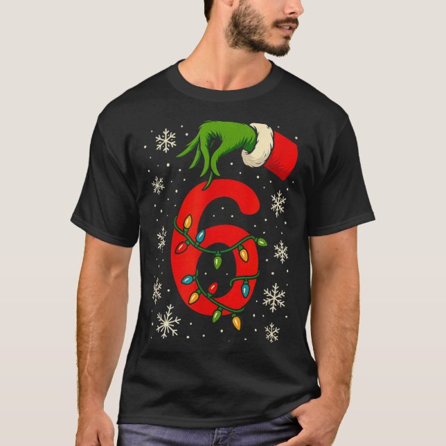 Number 6 Matching Six Seven Meme Christmas Boys Yo T-Shirt (Front)