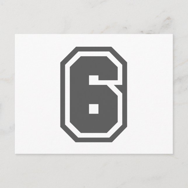Number 6 postcard (Front)