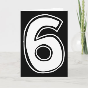 Number 6 Six Seven 6 7 Meme 67 Funny 6th Birthday Card