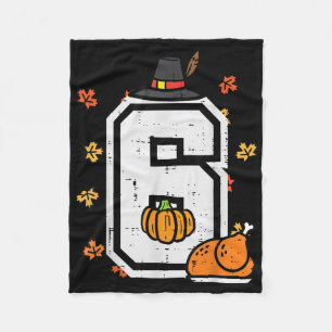 Number 6 Thanksgiving 6 7 Matching 67 Meme Men Wom Fleece Blanket