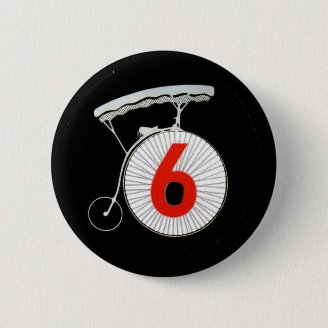 Number 6: The Prisoner Pinback Button (Front)