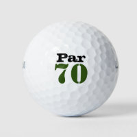 Number 70 par golf course for 70th birthday golfer golf balls