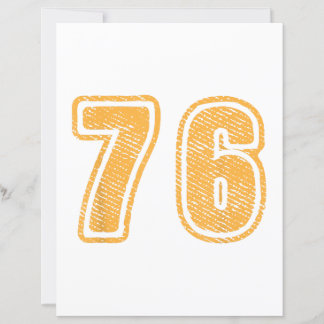 Number 76 On Front Big Bold 76 Team Group Player M