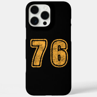 Number 76 On Front Big Bold 76 Team Group Player M iPhone 16 Pro Max Case