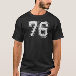 Number 76 on the back T-Shirt