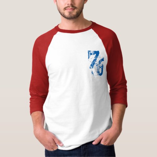 number_76 t_shirt design red white blue USA