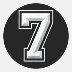 Number 7 67 Meme Matching  Classic Round Sticker