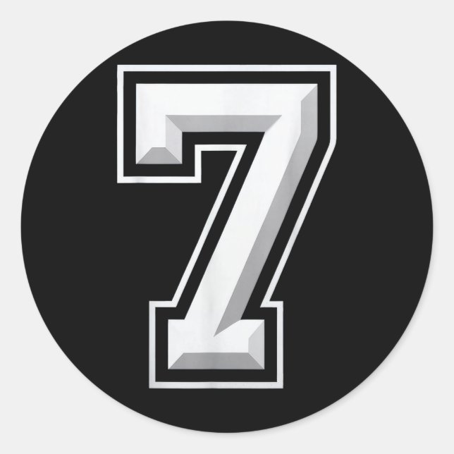 Number 7 67 Meme Matching  Classic Round Sticker (Front)