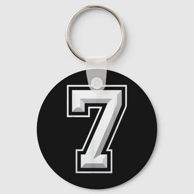 Number 7 67 Meme Matching  Keychain (Front)