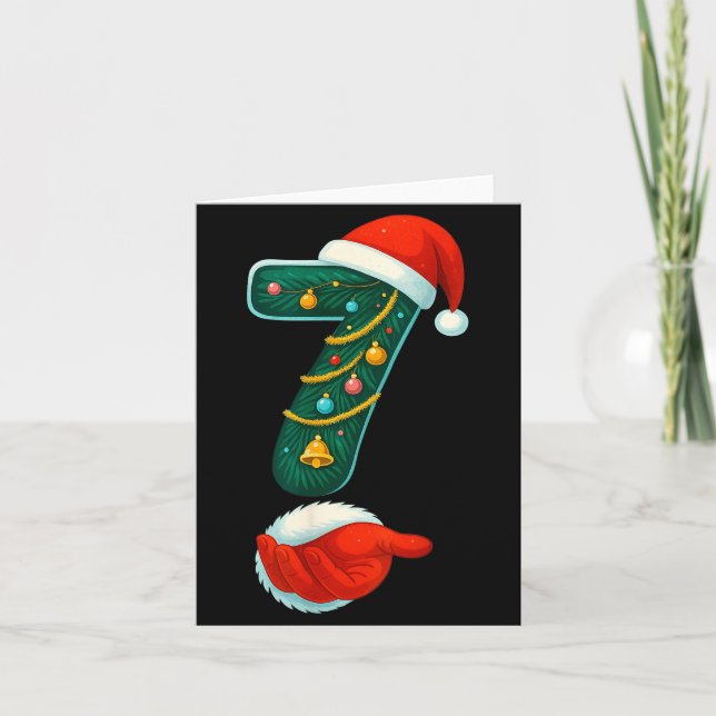 Number 7 6 Meme 67 Couple Pajamas Christmas Matchi Card (Front)