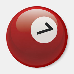 NUMBER 7 BILLIARDS BALL MAGNET