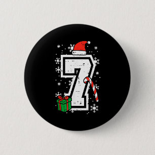 Number 7 Christmas 6 7 Xmas Matching 67 Meme Men W Button