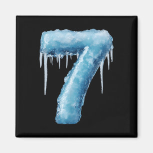 Number 7 Fire Ice Number Six Seven Meme 67 Alpha S Magnet