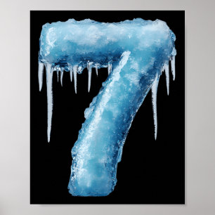 Number 7 Fire Ice Number Six Seven Meme 67 Alpha S Poster