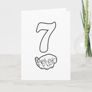Number 7 Funny 67 Six Seven Meme Hands Couple Matc Card