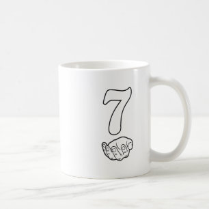 Number 7 Funny 67 Six Seven Meme Hands Couple Matc Coffee Mug