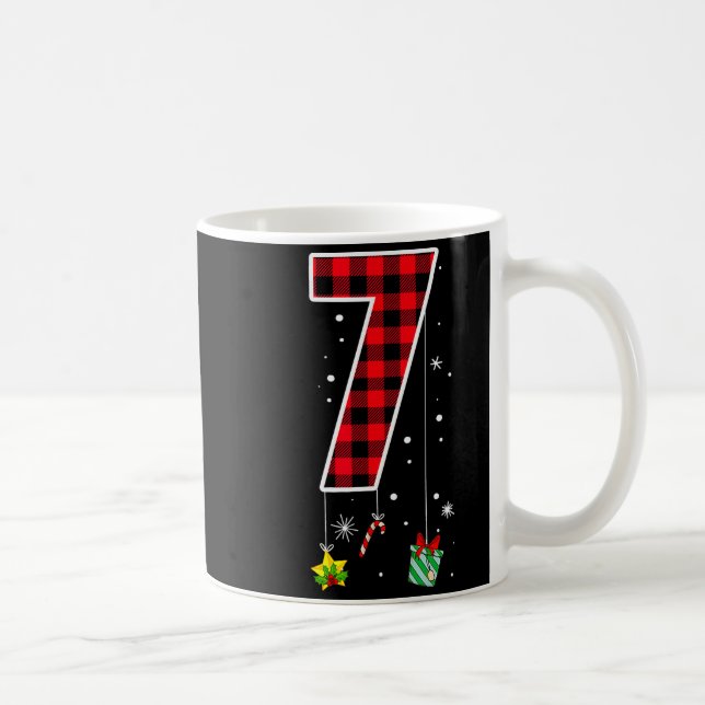Number 7 Funny Meme Saying 6 7 Six Seven Christmas Coffee Mug (Right)