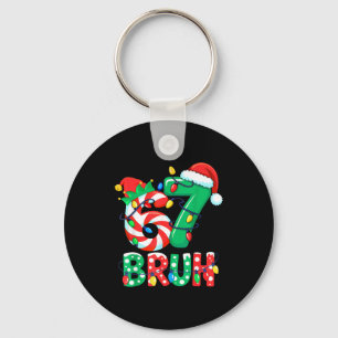 Number 7 Funny Meme Saying 6 7 Six Seven Christmas Keychain