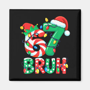 Number 7 Funny Meme Saying 6 7 Six Seven Christmas Magnet