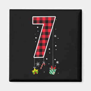 Number 7 Funny Meme Saying 6 7 Six Seven Christmas Magnet