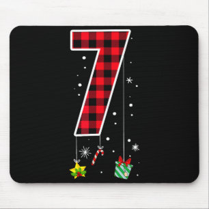 Number 7 Funny Meme Saying 6 7 Six Seven Christmas Mouse Pad