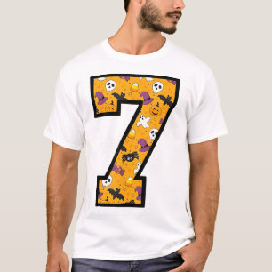 Number 7 Funny Meme Saying 6 7 Six Seven Halloween T-Shirt
