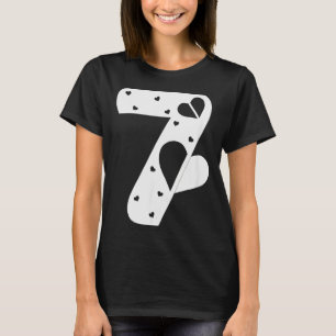 Number 7 Hearts Love 67 Couple Matching Christmas T-Shirt