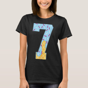 Number 7 Ice Cream Drip 67 Meme Couple Halloween C T-Shirt