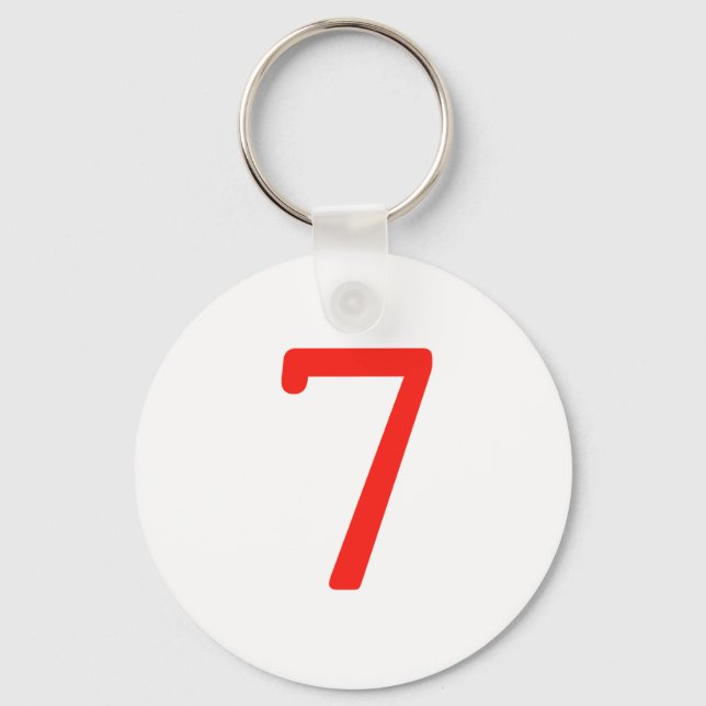 Number 7 keychain (Front)