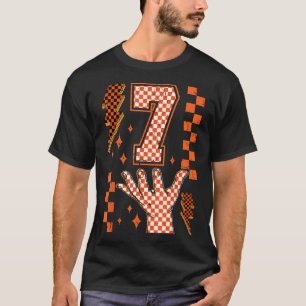 Number 7 Matching 67 Meme Checkered Halloween Cost T-Shirt