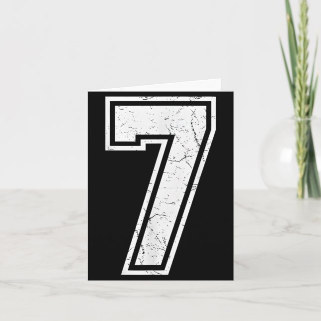 Number 7 Matching 67 Meme Costume Men Women Kids  Card (Front)