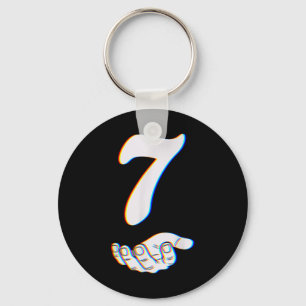 Number 7 Matching 67 Meme Halloween Costume Men Wo Keychain