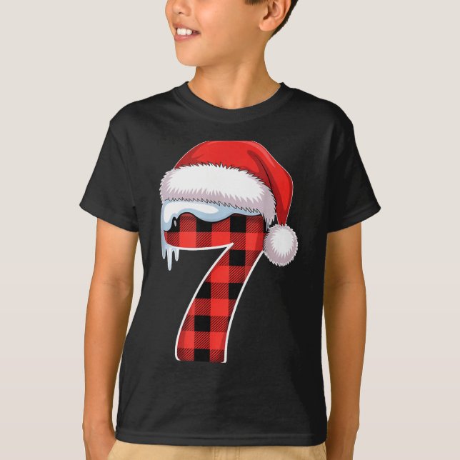 Number 7 Matching 6 7 Meme Christmas Costume Men W T-Shirt (Front)