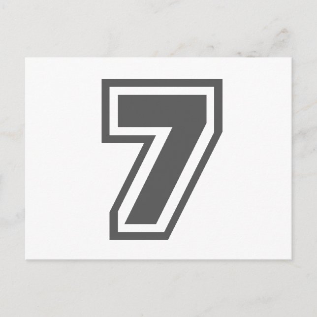 Number 7 postcard (Front)