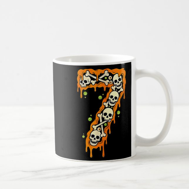 Number 7 Six Seven 6 7 Meme Funny Design Couples H Coffee Mug (Right)