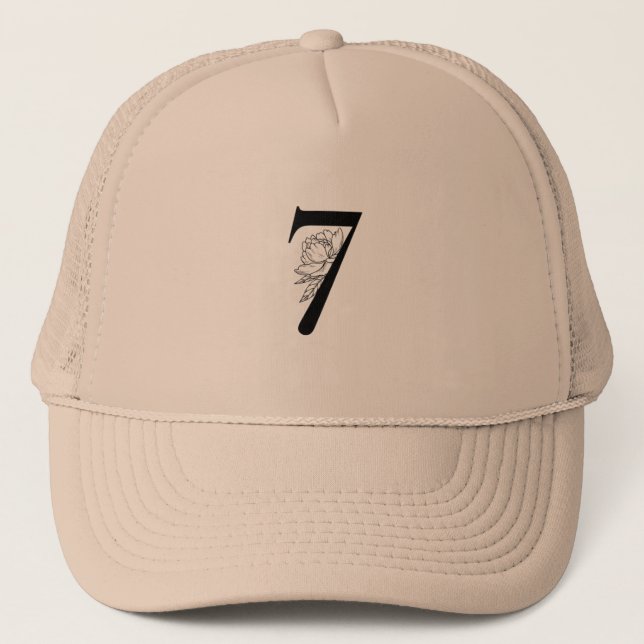 Number 7 trucker hat (Front)