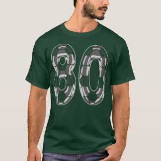 Number 80 Jersey 80 Mom Player Fan T-Shirt