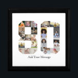Number 80 Photo Collage Gift Box<br><div class="desc">This customizable product is where photos are arranged to form the shape of a number. It is often used for milestone celebrations like birthdays, anniversaries, or achievements, allowing users to showcase memorable images within a single, eye-catching display. The designs typically offer spaces for various photo sizes and orientations, ensuring a...</div>