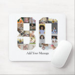 Number 80 Photo Collage Mouse Pad<br><div class="desc">This customizable product is where photos are arranged to form the shape of a number. It is often used for milestone celebrations like birthdays, anniversaries, or achievements, allowing users to showcase memorable images within a single, eye-catching display. The designs typically offer spaces for various photo sizes and orientations, ensuring a...</div>