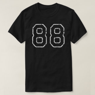 Number 88 Sports Jersey Birthday Age Favorite Luck T-Shirt