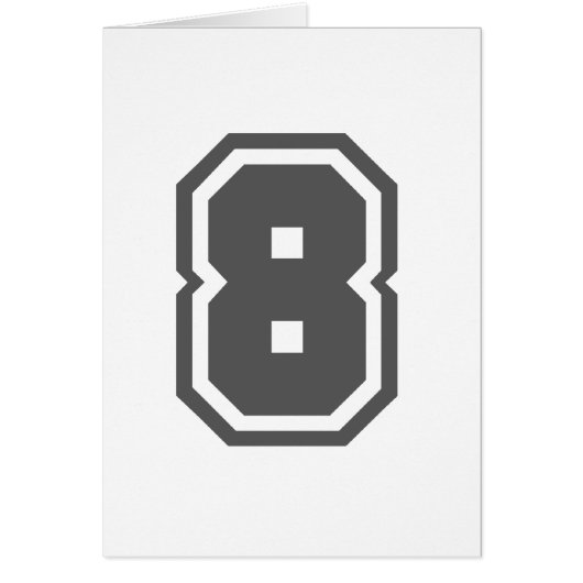Number 8 cards (Front)
