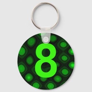 Number 8 keychain