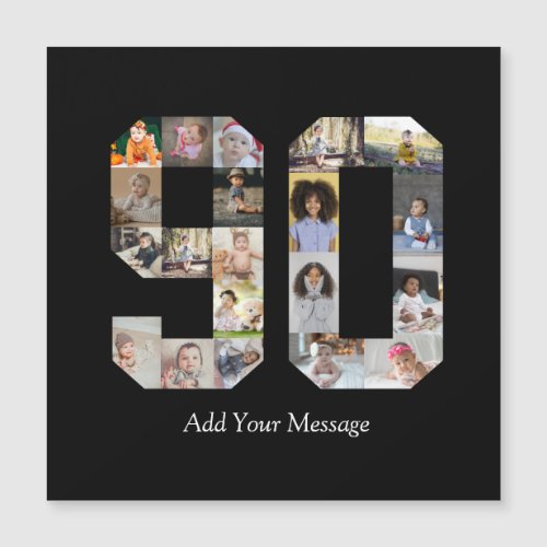 Number 90 Photo Collage