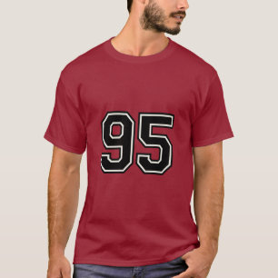 Number 95 Varsity Sports Jersey 95th Birthday T-Shirt