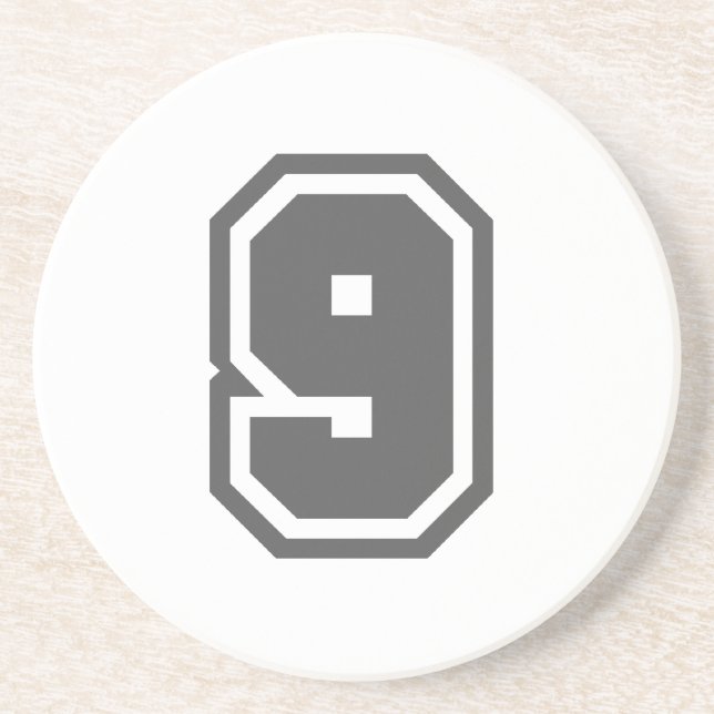 Number 9 drink coaster (Front)