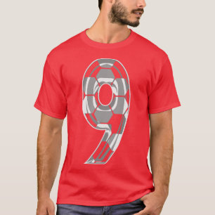 Number 9 Jersey 9 Mom Player Fan T-Shirt
