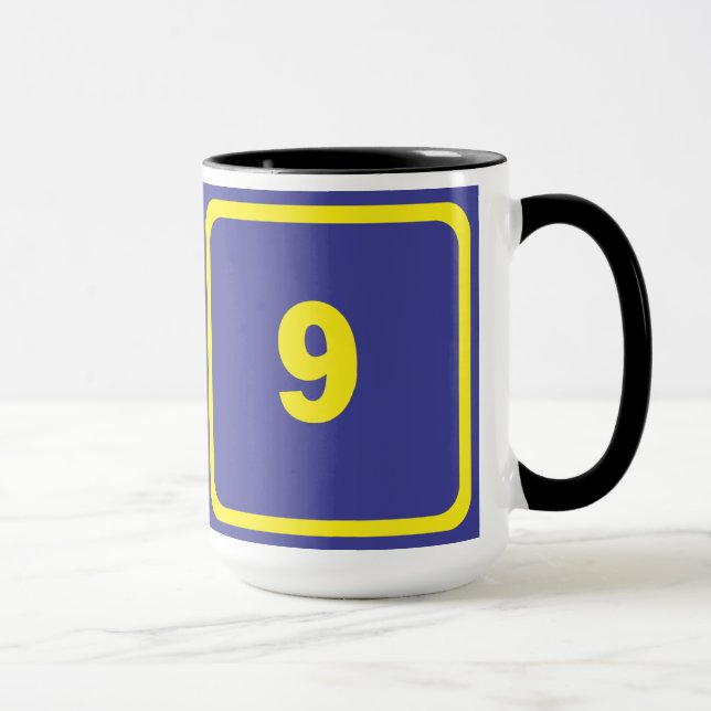 Number 9 mug (Right)