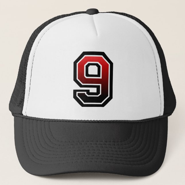 Number 9 trucker hat (Front)